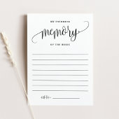 Schwarzer My Lieblingsspeicher der Bride-Karte Einladung