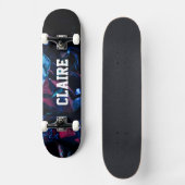 Schwarzer Name Cool hinzufügen Skateboard (Vorderseite)