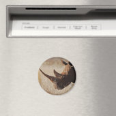 Schwarzer Nashorn mit großen Hörnern Magnet (In Situ (Geschirrspüler))