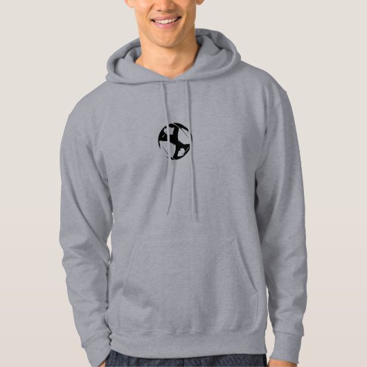 Schwarzer natürlicher NachrichtenHoodie Hoodie (Vorderseite)