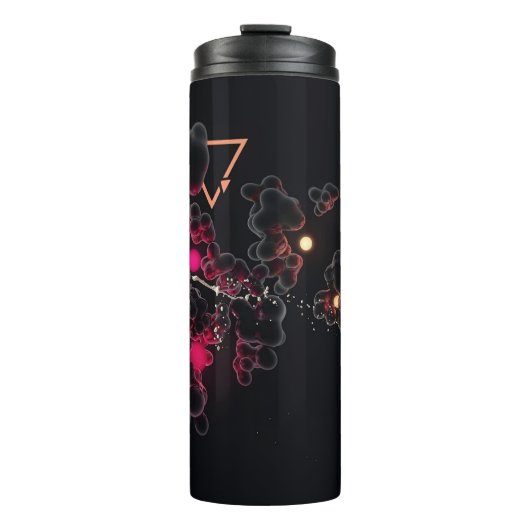 Schwarzer Nebel Thermosbecher (Vorderseite)