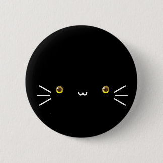 schwarzer neko Knopf Button