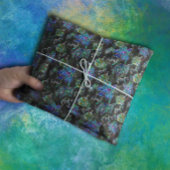 Schwarzer Neon Glow Xmas Poinsettia Ornament Seidenpapier