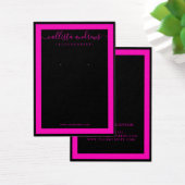 Schwarzer Neon Pink Border Curring Ohrring Display (Schreibtisch)