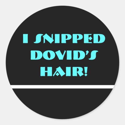 Schwarzer Neon-Upper Runder Aufkleber (Vorderseite)