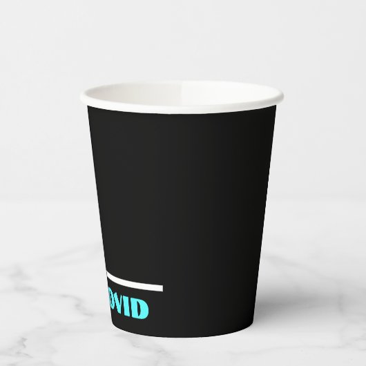 Schwarzer Neonbecher Pappbecher (Links)