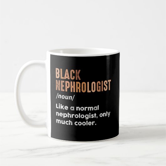 Schwarzer Nephrologe Definition Funny Nephrologie Kaffeetasse (Links)