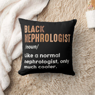 Schwarzer Nephrologe Definition Funny Nephrologie Kissen
