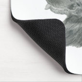 schwarzer Neufundland-Hund Mousepad (Ecke)