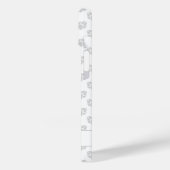 Schwarzer Niedlicher Grauhund mit Individuelle Nam Case-Mate iPhone Hülle (Rückseite / Links)