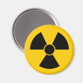 Schwarzer Nuss Magnet (Vorderseite/Rückseite)