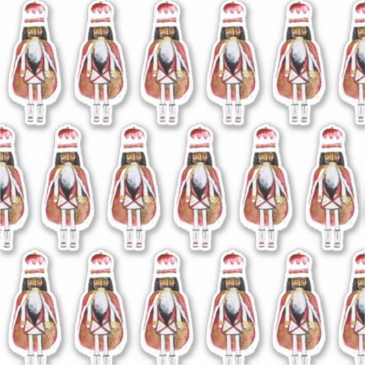 Schwarzer Nutcracker, kundenspezifisch geschnitten Aufkleber (Vorderseite)