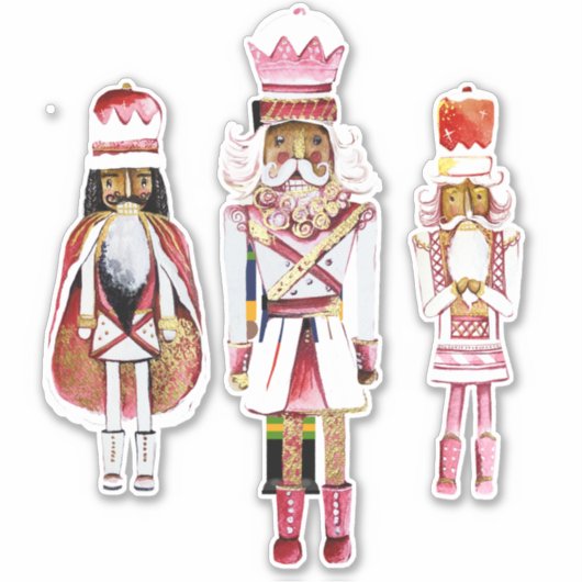 Schwarzer Nutcracker, kundenspezifisch geschnitten Aufkleber (Vorderseite)