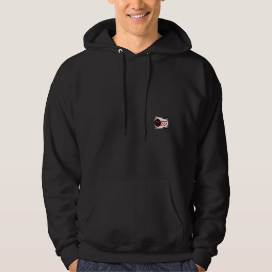 Schwarzer Nutrax Kapuzenpulli Hoodie (Vorderseite)