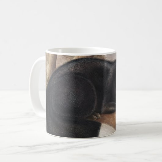 Schwarzer oder Silberfuchs (Vulpes fulvus) Kaffeetasse (Vorderseite Links)