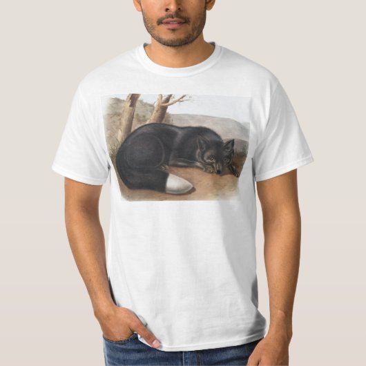 Schwarzer oder Silberfuchs (Vulpes fulvus) T-Shirt (Vorderseite)