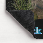 Schwarzer Ohrmuschel Mousepad (Ecke)