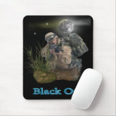 Schwarzer Ohrmuschel Mousepad (Mit Mouse)