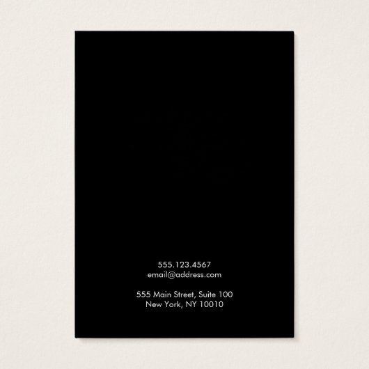 Schwarzer Ohrring-Anzeiger der coolen Goldzweige (Rückseite)