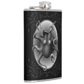 Schwarzer Oktopus-Trinkbehälter-Set Flachmann (Rechts)