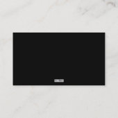 Schwarzer Oktopus über Anker Visitenkarte (Rückseite)