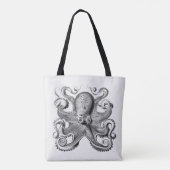 Schwarzer Oktopus von Ernst Haeckel Tasche (Rückseite)