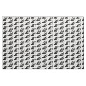 Schwarzer Öl-Pumpanlage-Entwurf Stoff (Yard (91,4 cm))