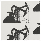 Schwarzer Öl-Pumpanlage-Entwurf Stoff (Nahaufnahme)