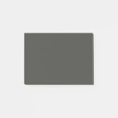 Schwarzer Olive Solid Color Post-it Klebezettel (Vorderseite)