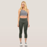 Schwarzer Olive Solid Schlicht Capri Leggings<br><div class="desc">Reich dunkelgrüne Farbe. Geeignet für formelle/informelle Anlässe. Einfache,  klassische und modische Farbe. Arbeiten mit einer Vielzahl von Farben Grad. Empfehlen Sie,  im Schrank zu sein. Wenn Ihnen das minimalistische Ideenprinzip gefällt,  wird diese Farbe definitiv helfen. Neben seiner Schönheit,  und reich an Natur. hex#303729</div>