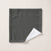 Schwarzer Olivenbaum (feste Farbe) Badhandtuch Set (Waschlappen)