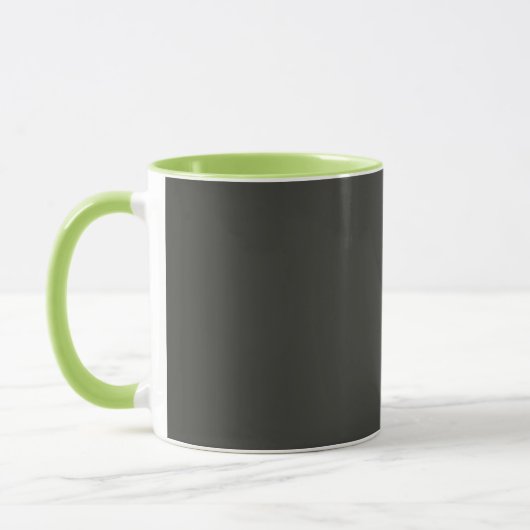 Schwarzer Olivenbaum (feste Farbe) Tasse (Links)