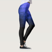 Schwarzer Ombré-Distressed-Textur - Indigo Leggings (Rechts)