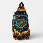 Schwarzer Opal-Tie-Dye, Crossbody Bag (Vorderseite)