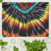 Schwarzer Opal Tie Dye, Geschirrtuch (Gefaltet)