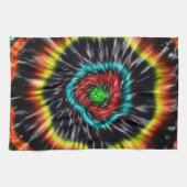 Schwarzer Opal Tie Dye, Geschirrtuch (Horizontal)