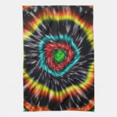 Schwarzer Opal Tie Dye, Geschirrtuch (Vertikal)