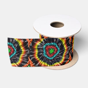 Schwarzer Opal-Tie-Dye, Satinband