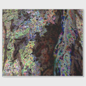 Schwarzer Opalrock Geschenkpapier (Flach)