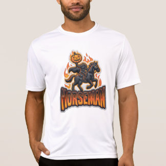 Schwarzer Orange Kopfjäger Halloween T-Shirt