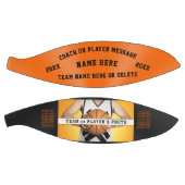 Schwarzer Orange, Personalisierter Basketball für (Panele)