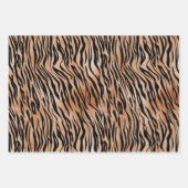 Schwarzer Orange Tiger Geschenkpapier Set (Vorderseite)