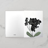 Schwarzer Orchid Wasserfarben Personalisiertes Sil (Äußere Ablage)