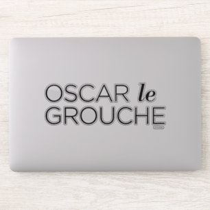 Schwarzer Oscar le Grouche Aufkleber