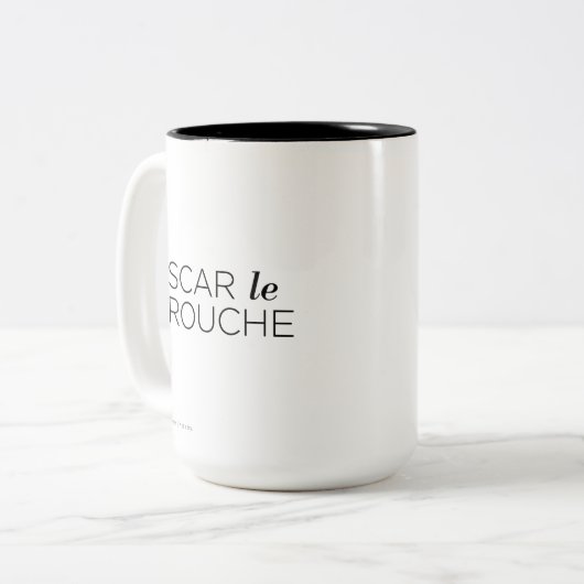 Schwarzer Oscar le Grouche Zweifarbige Tasse (Vorderseite Links)