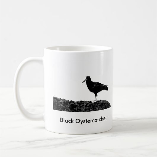 Schwarzer Oystercatcher Kaffeetasse (Links)