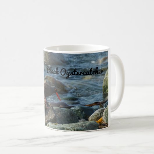 Schwarzer Oystercatcher Kaffeetasse (VorderseiteRechts)
