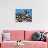 Schwarzer Oystercatcher-See, Schwarzer Austernfäng Leinwanddruck (Insitu (Wohnzimmer))