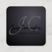 Schwarzer Paareffekt Quadratische Visitenkarte (Vorderseite)