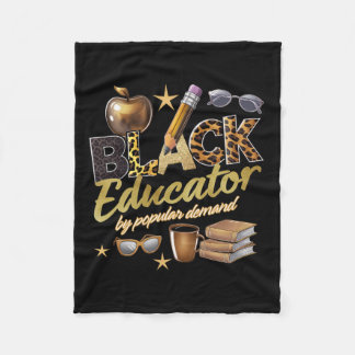 Schwarzer Pädagoge nach allgemeiner Nachfrage schw Fleecedecke